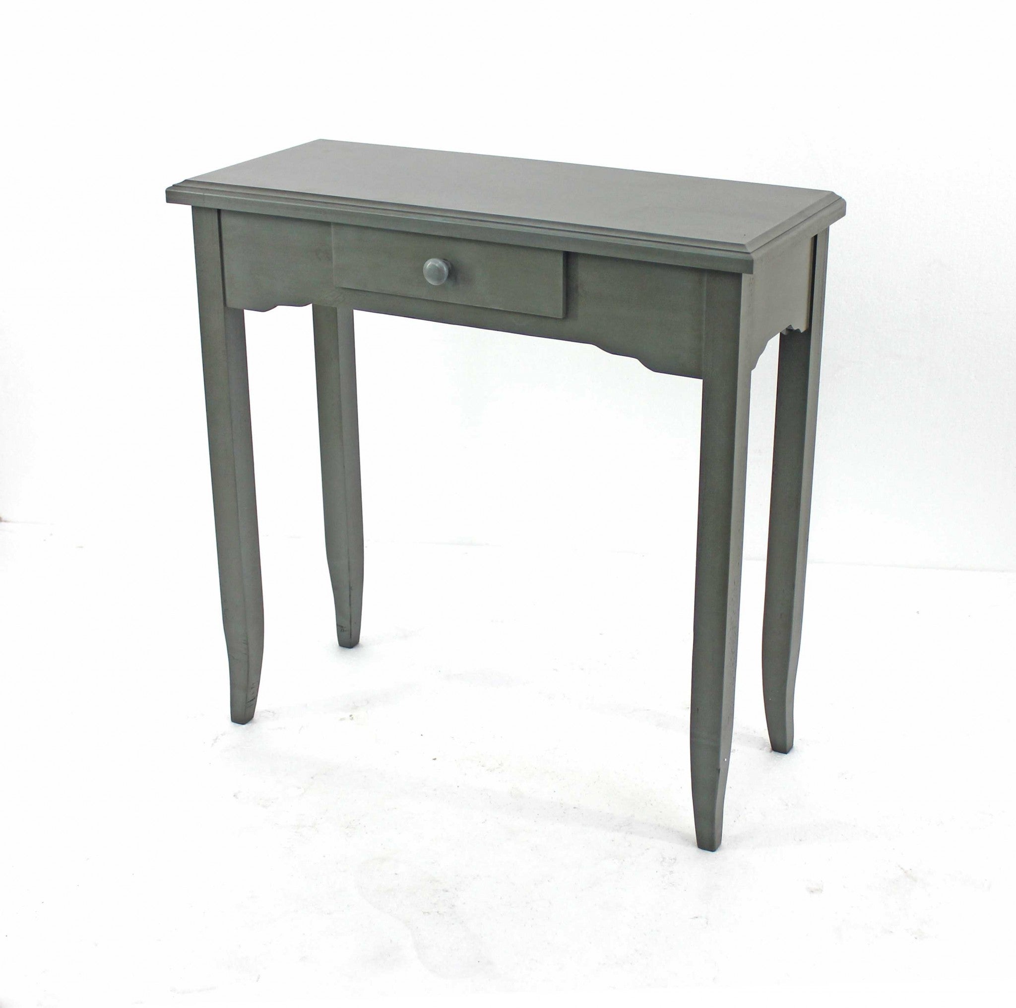 12 x 30 x 30 Gray 1 Drawer Minimalist - Console Table