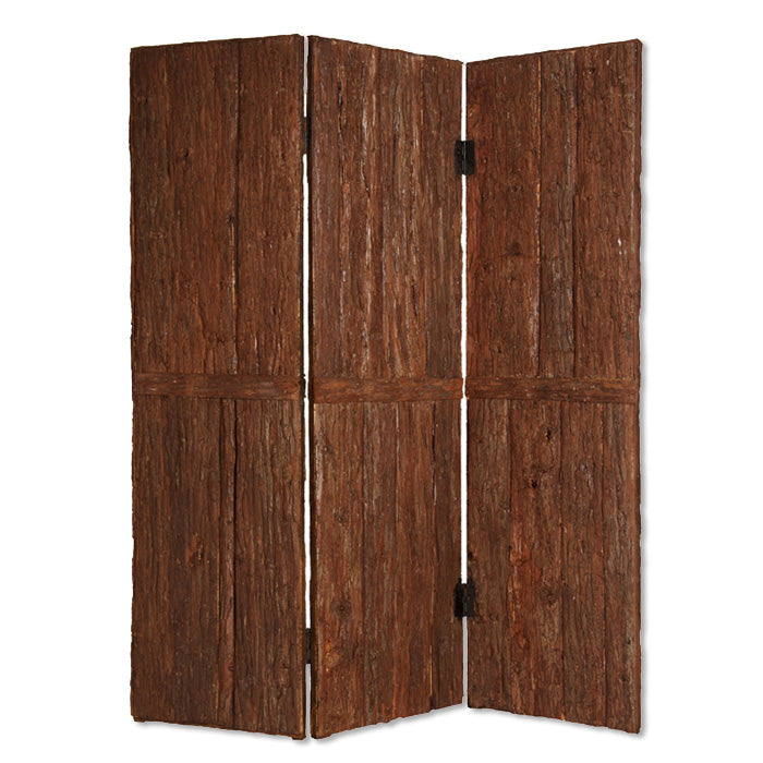 1" x 62" x 72" Brown Wood Tahoe  Screen