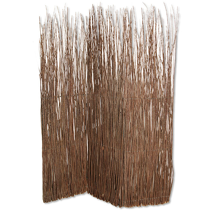 1" x 63" x 84" Brown Willow Adirondack  Screen