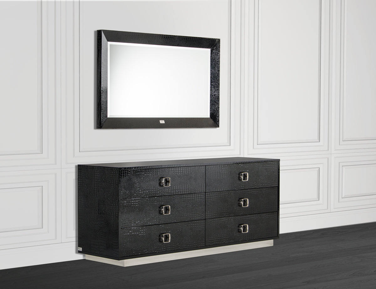 26' Black Crocodile MDF Dresser