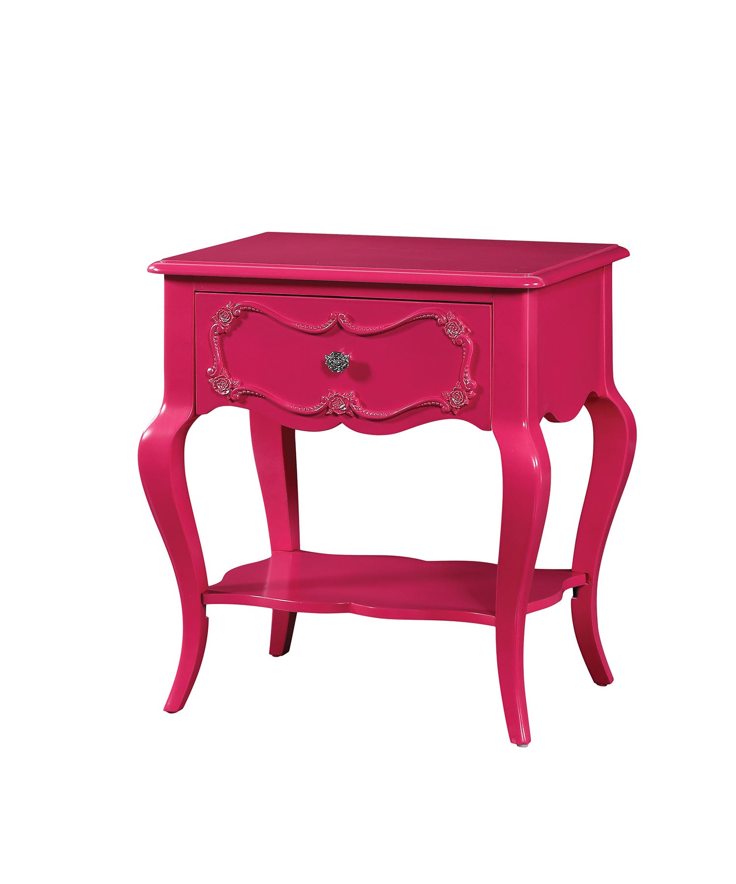 24' X 17' X 26' Magenta Pine Wood Nightstand