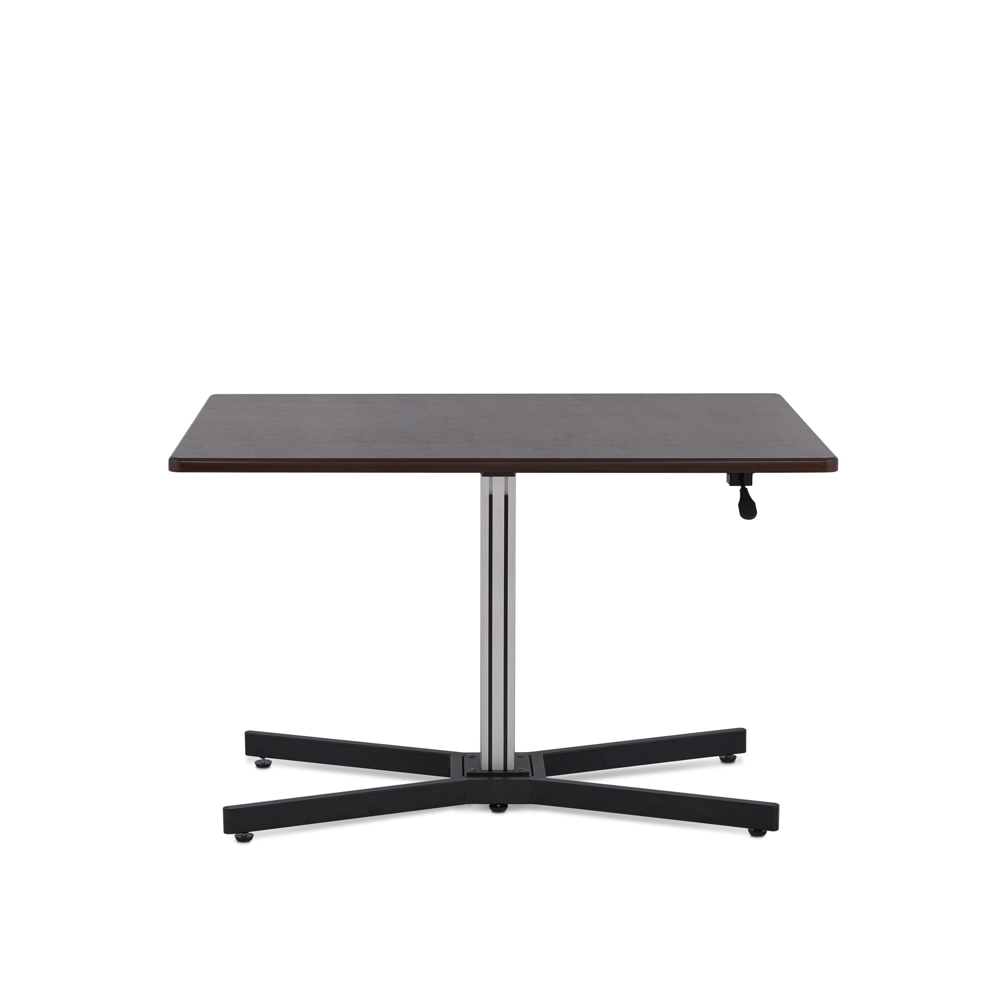 Height Adjustable Deep Brown Desk