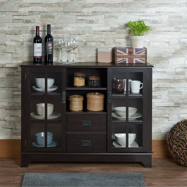 42' X 12' X 32' Espresso Mdf Cabinet