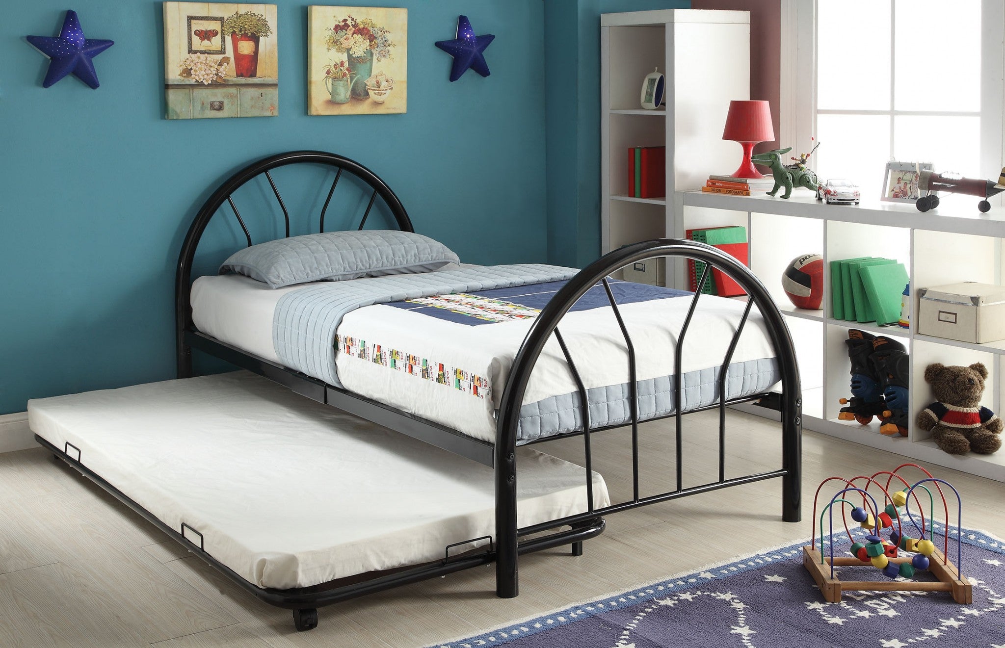 79' X 39' X 33' Twin Black Silhouette Bed