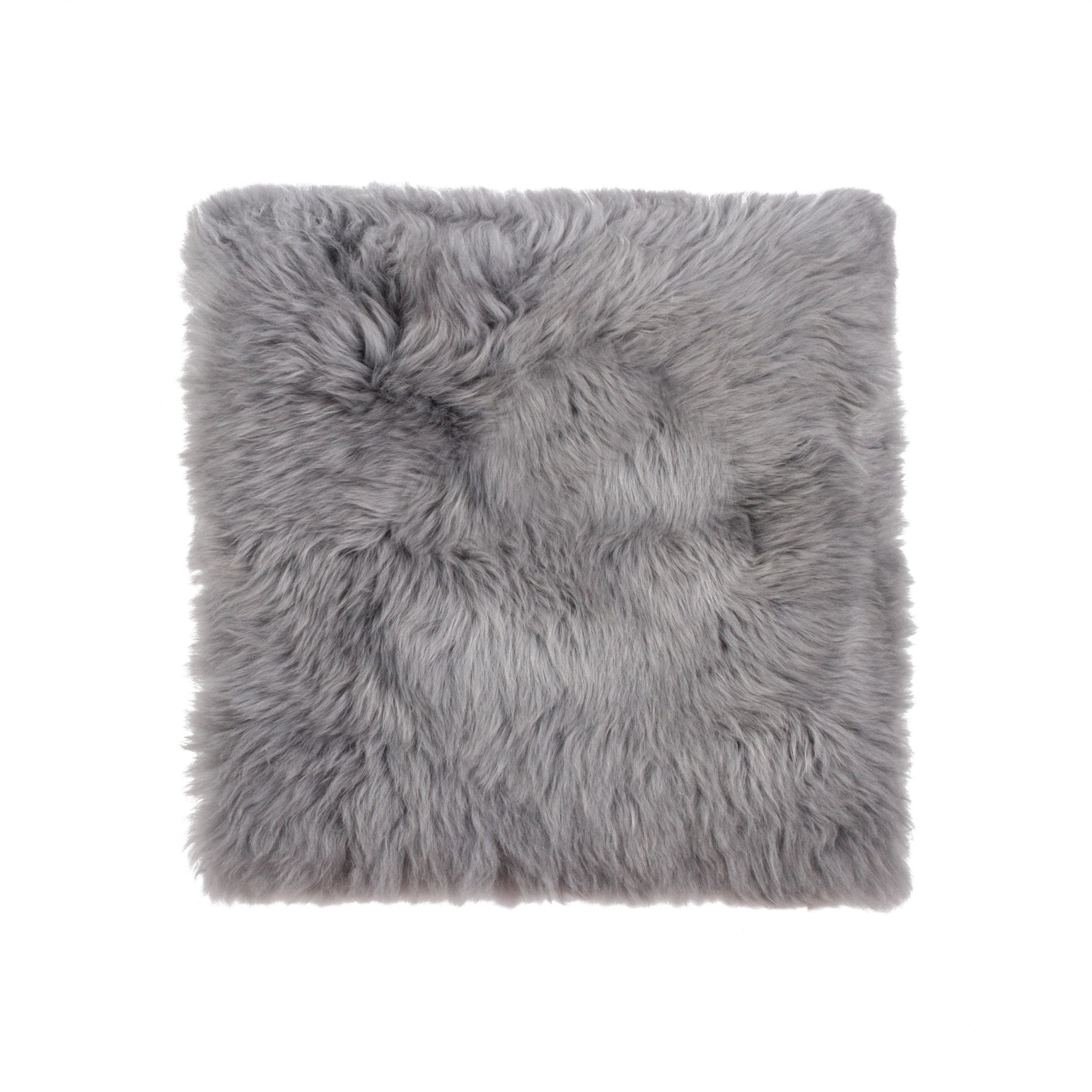 Gray Natural Sheepskin Seat Chair Cover