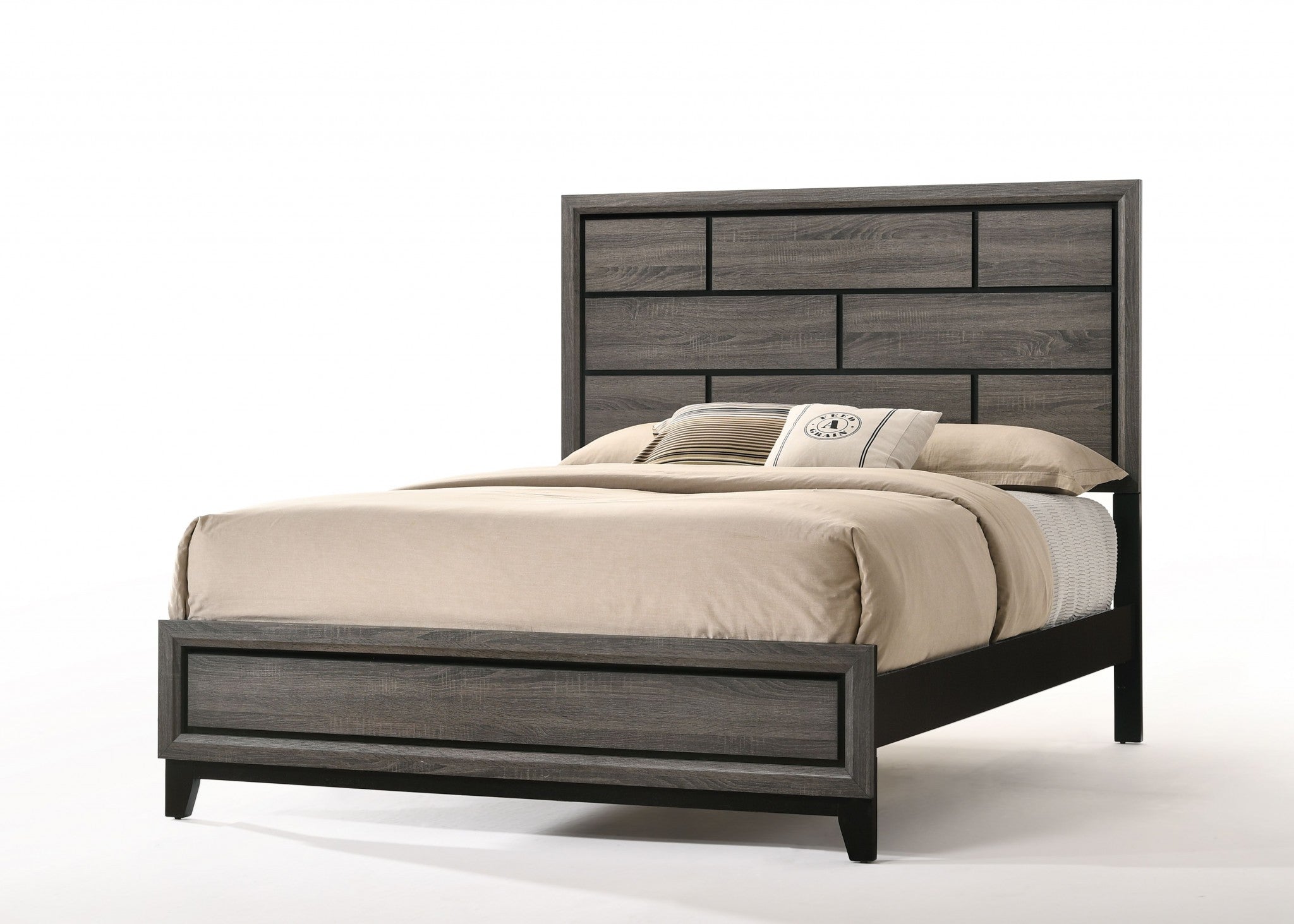 86' X 79' X 56' Weathered Gray Eastern King Bed