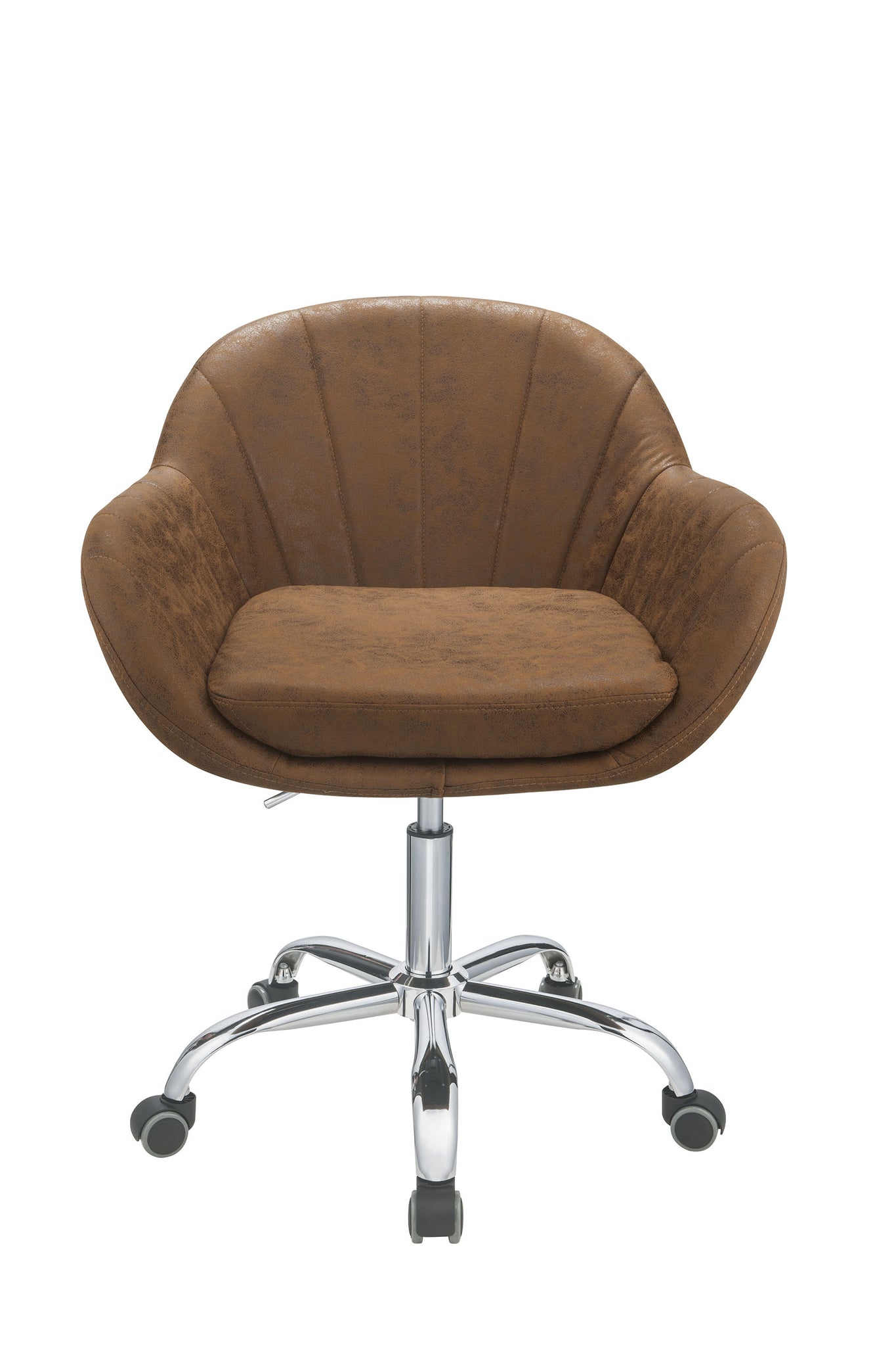 28' X 27' X 31' Brown Metal Tube Office Chair