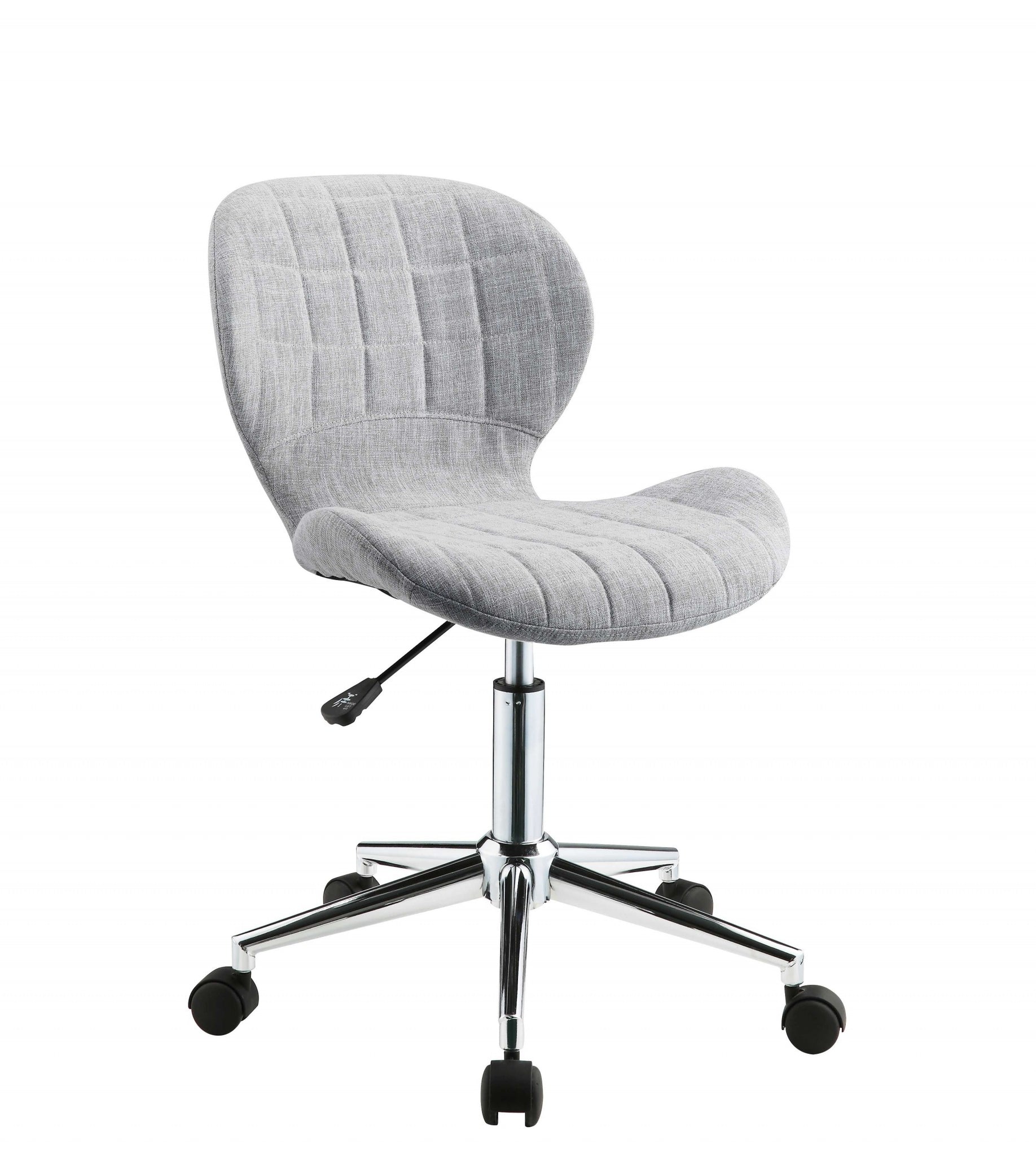 19' X 23' X 30' Light Blue-Gray Fabric  Office Chair