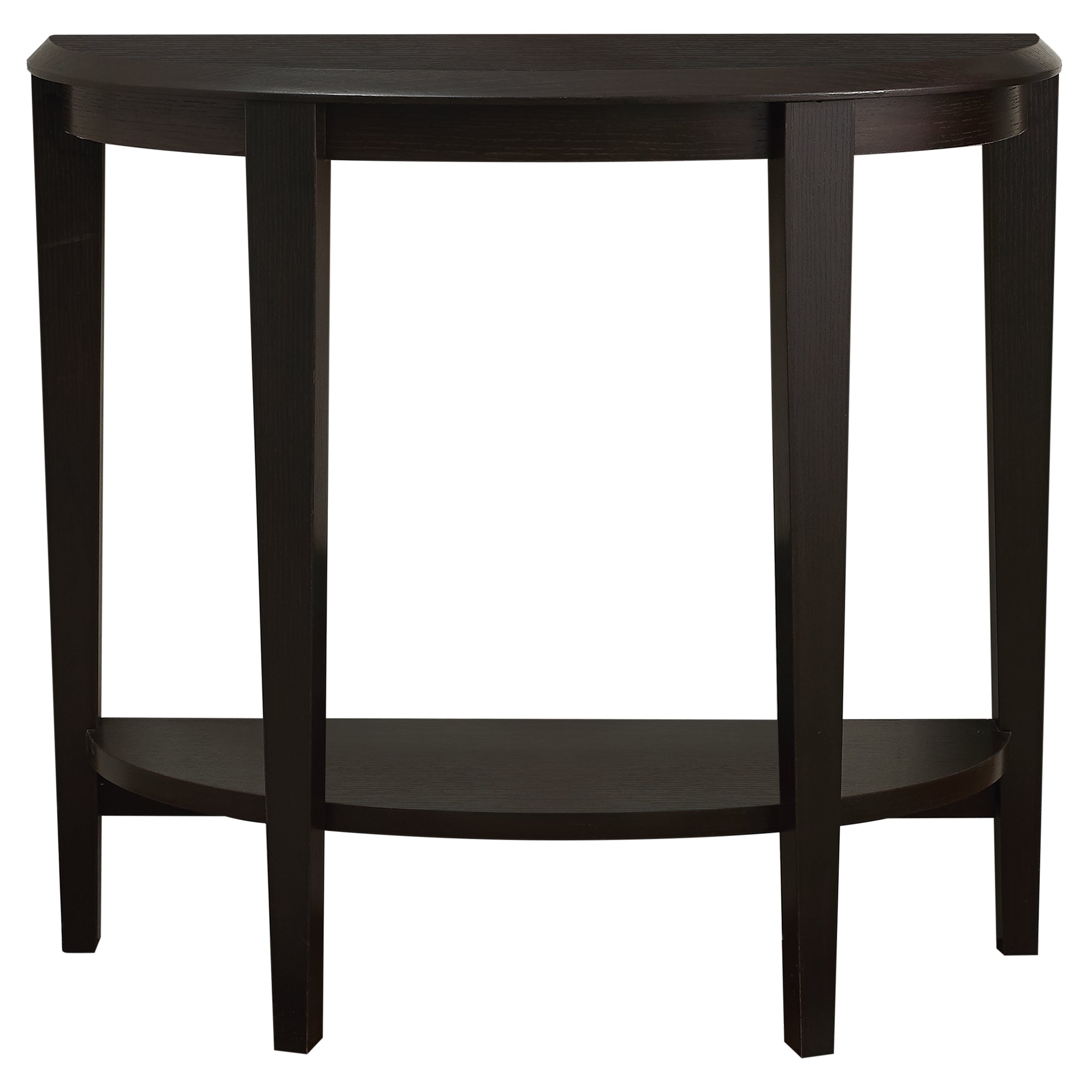 11.75" x 36" x 32.5" Cappuccino Finish Accent Table