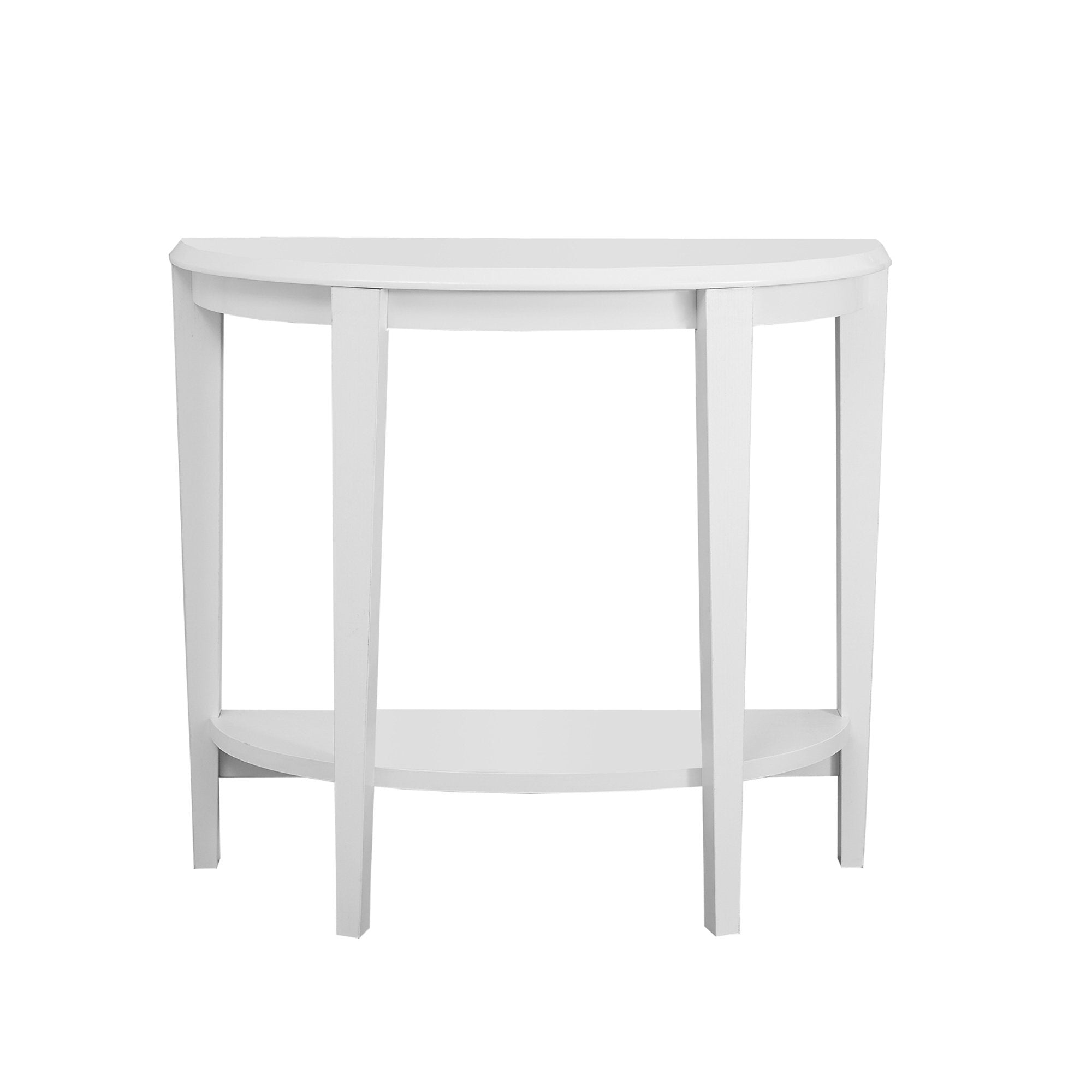 11.75" x 36" x 32.5" White Finish Accent Table