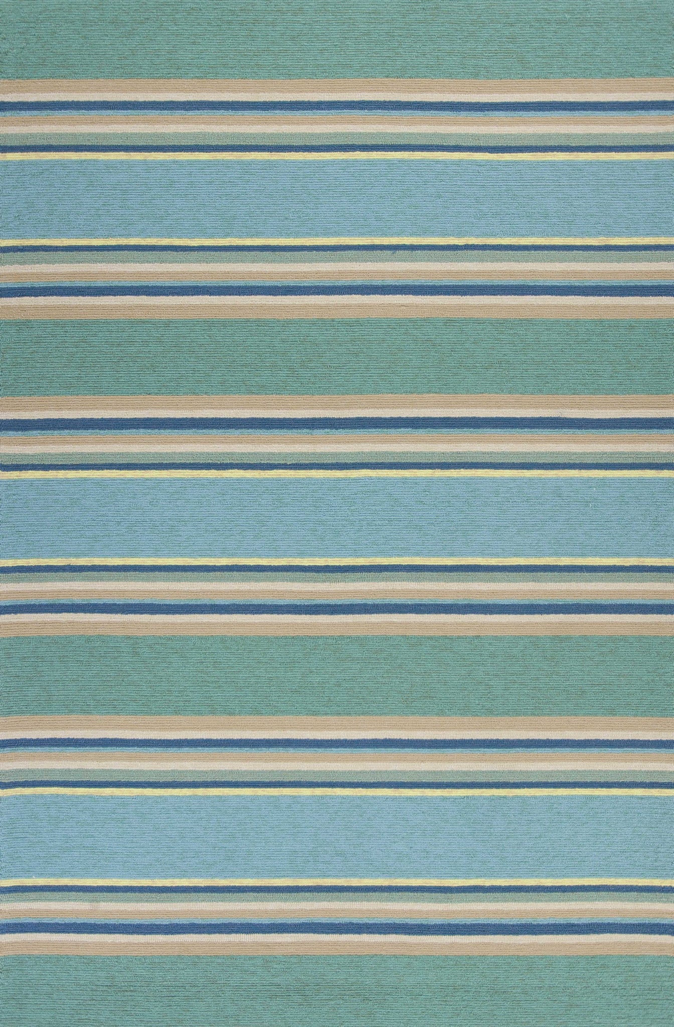 5' x 7' Ocean Stripes UV Treated Indoor Outdoor Area Rug