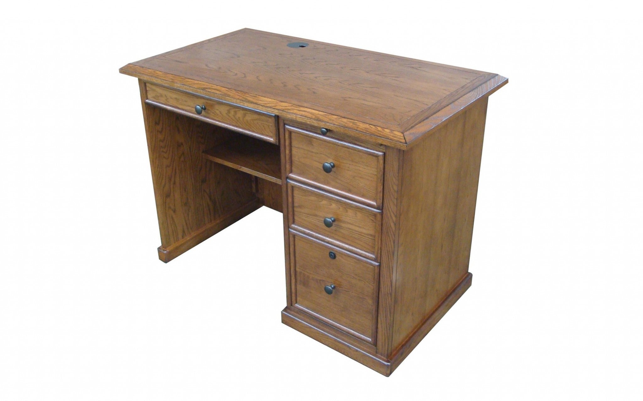 Vintage Burnished Walnut Hardwood Desk