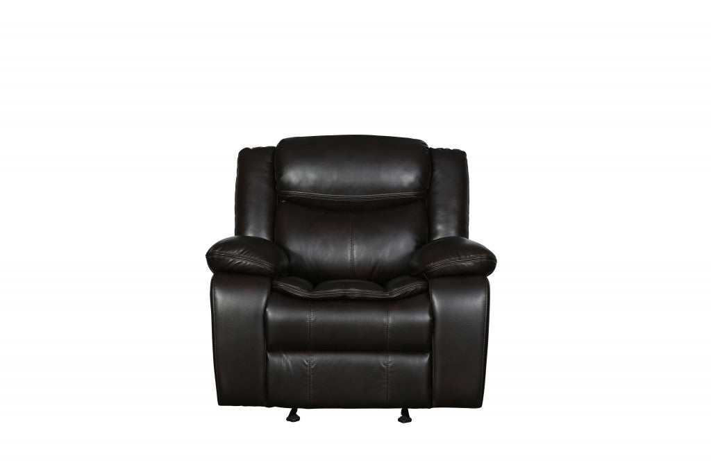 42" Brown  Reclining Chair