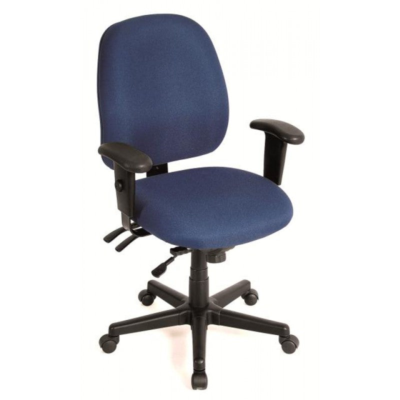 29.5" x 26" x 37" Navy Tilt Tension Control Fabric Chair