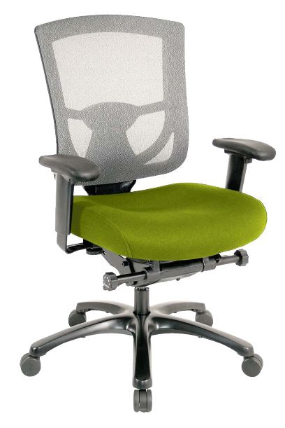 27.2" x 25.6" x 39.8" Green Mesh/Fabric Chair