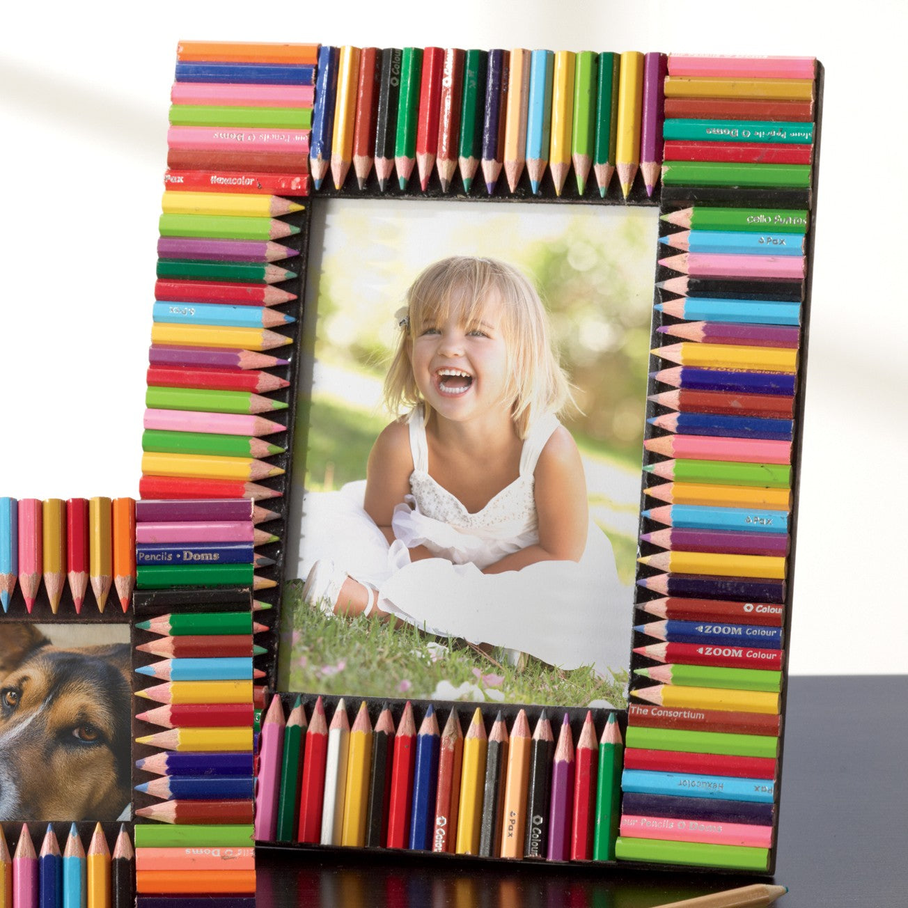 5" x 7" Colorful Pencil Bordered Photo Frame