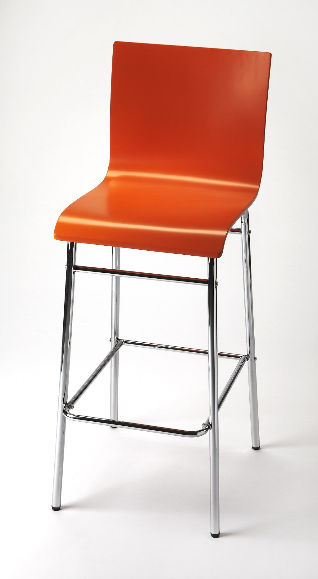 High Orange Bar Stool