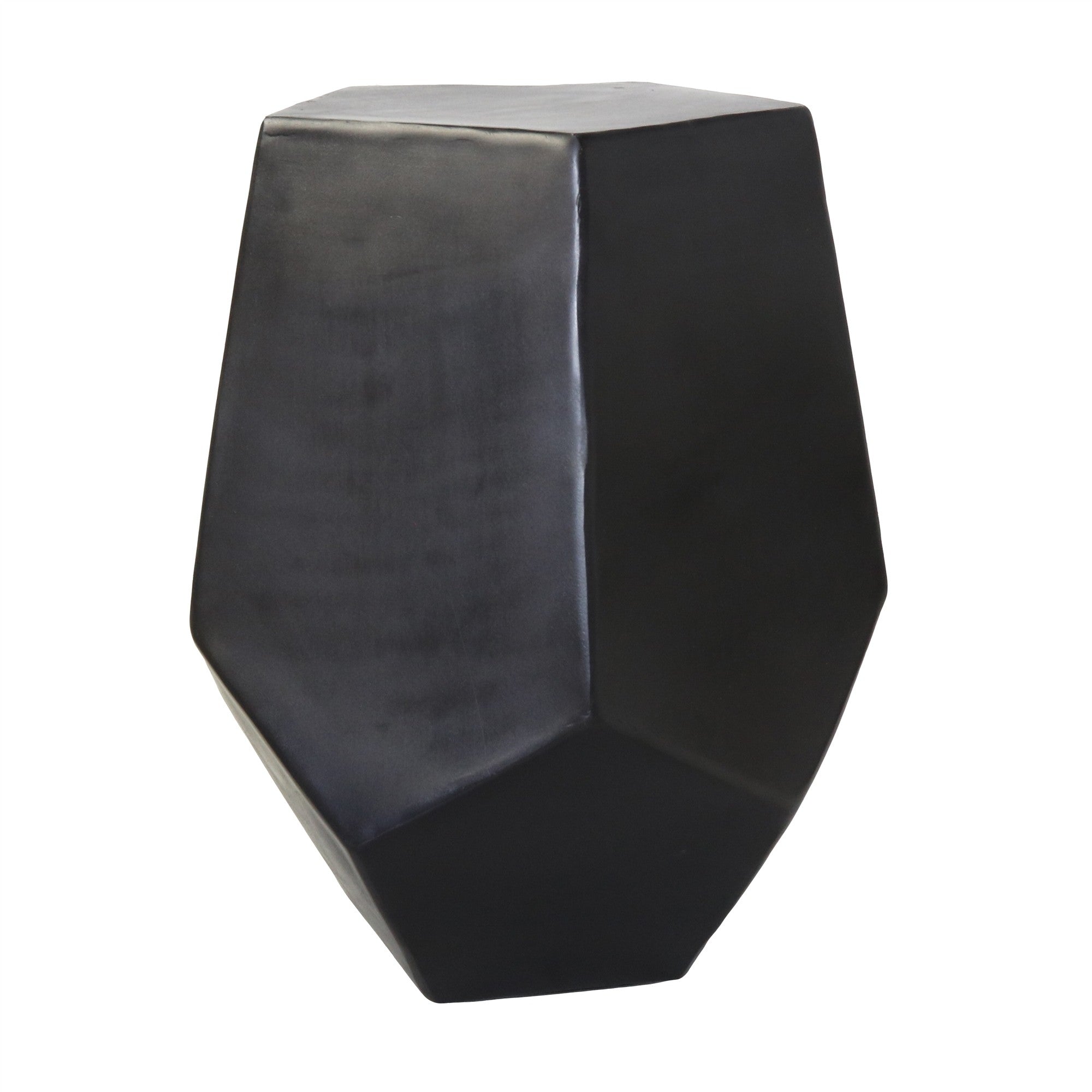 Cast Aluminum Hexagonal Drum Table