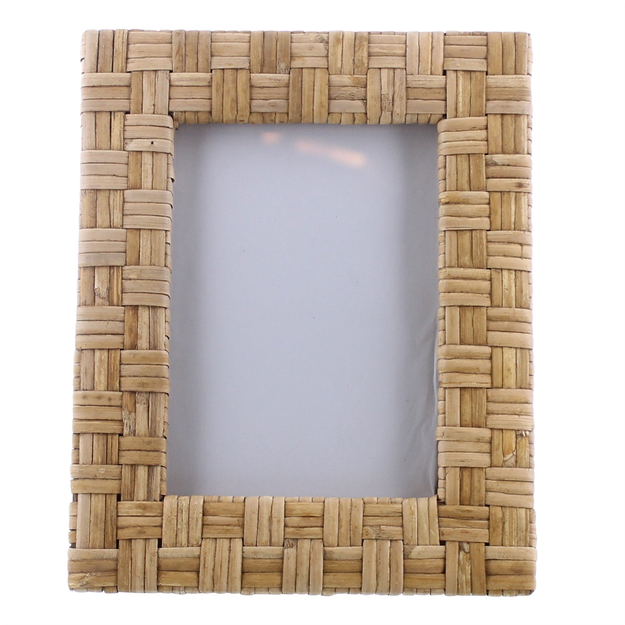 5x7 Woven Bamboo Vertical Frame