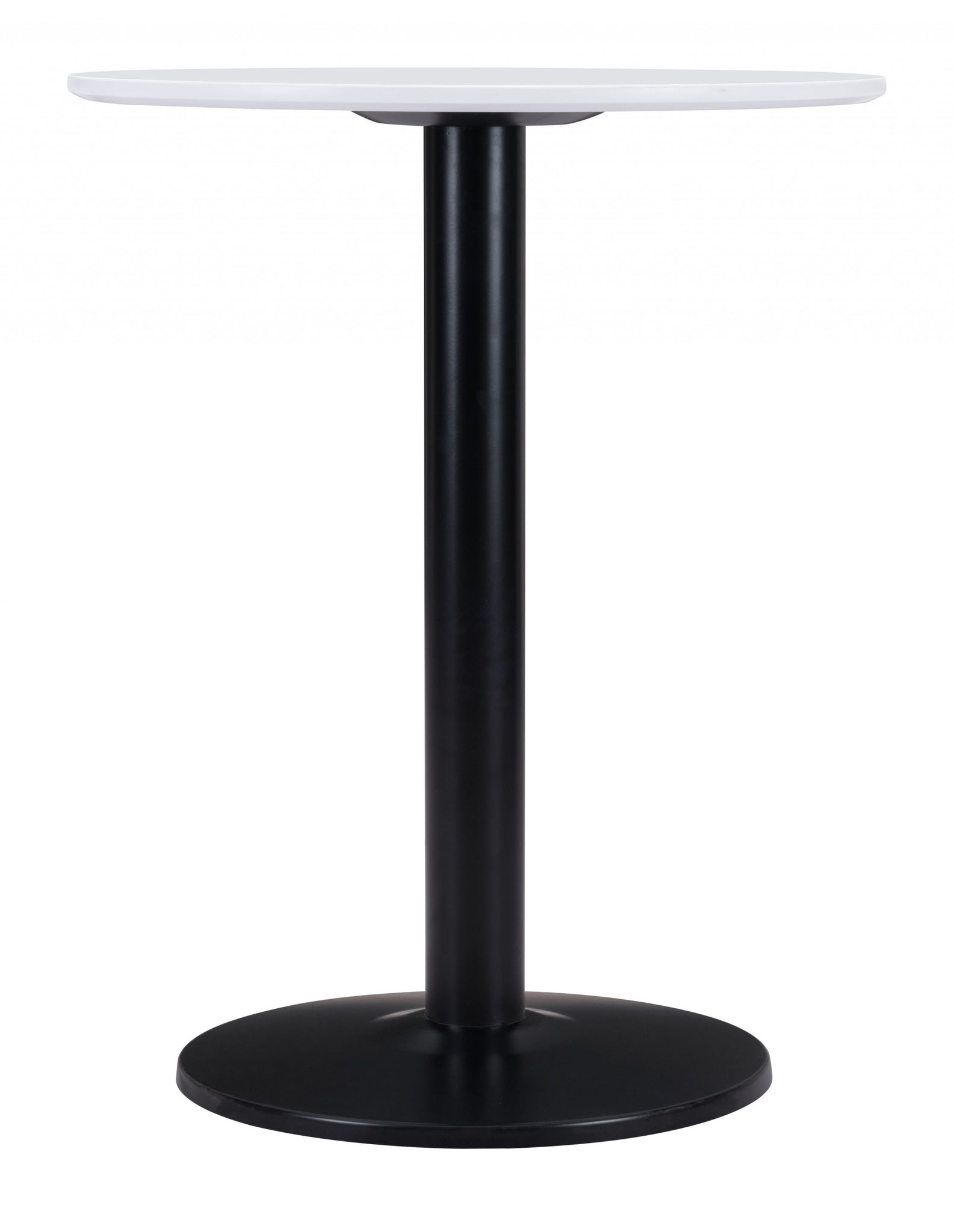 Black and White Pedestal Bistro Table