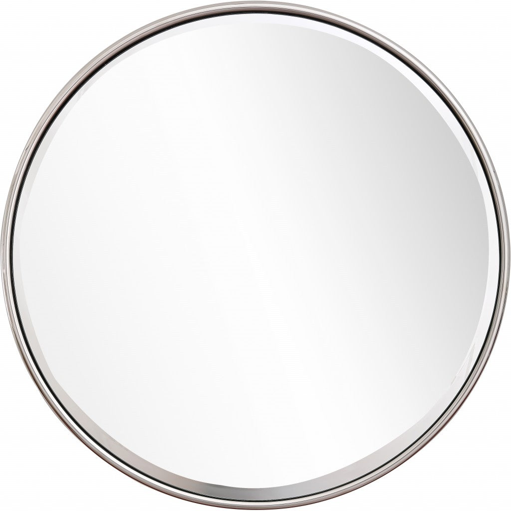 Silver Full Moon Wall Mirror