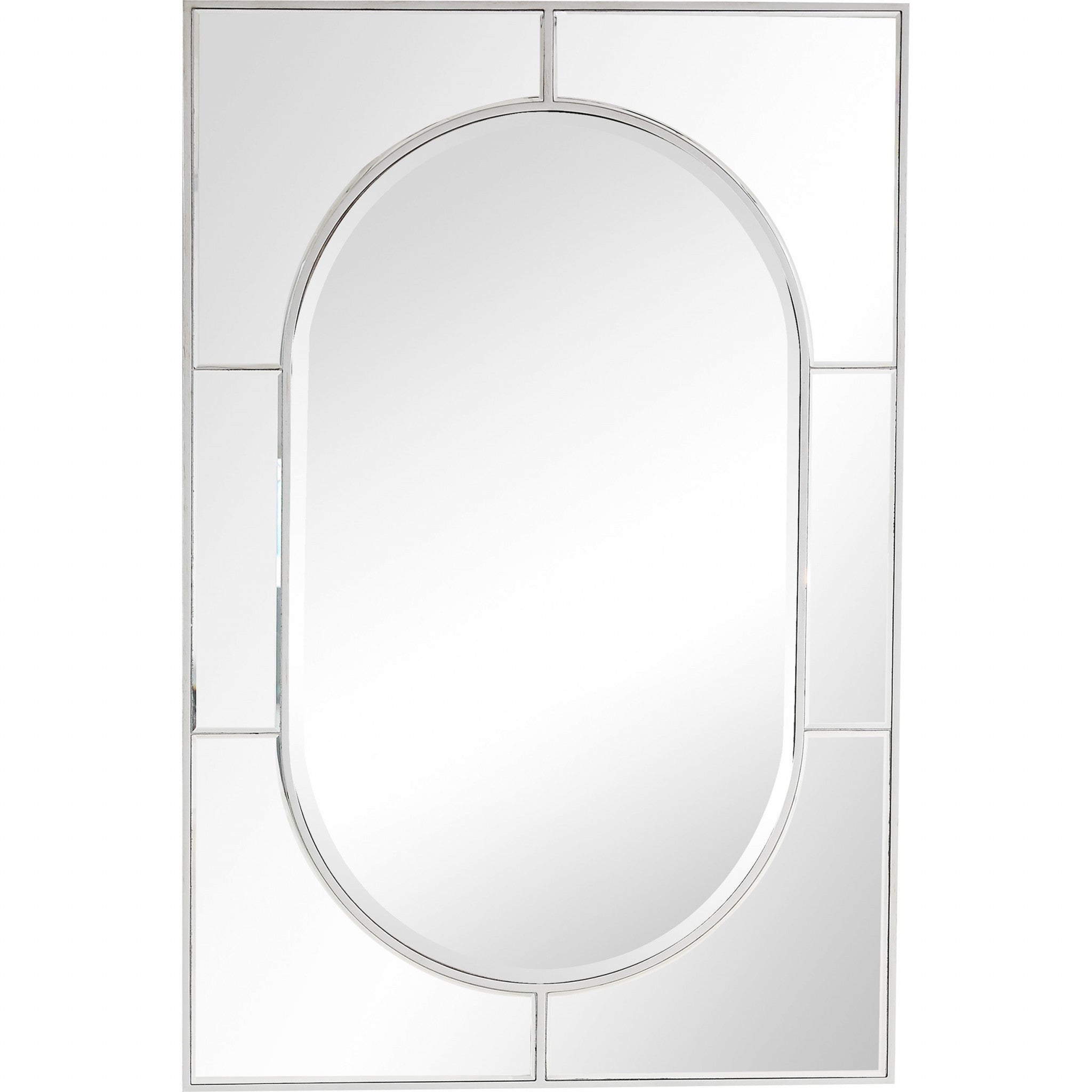 Silver Glass Wall Mirror