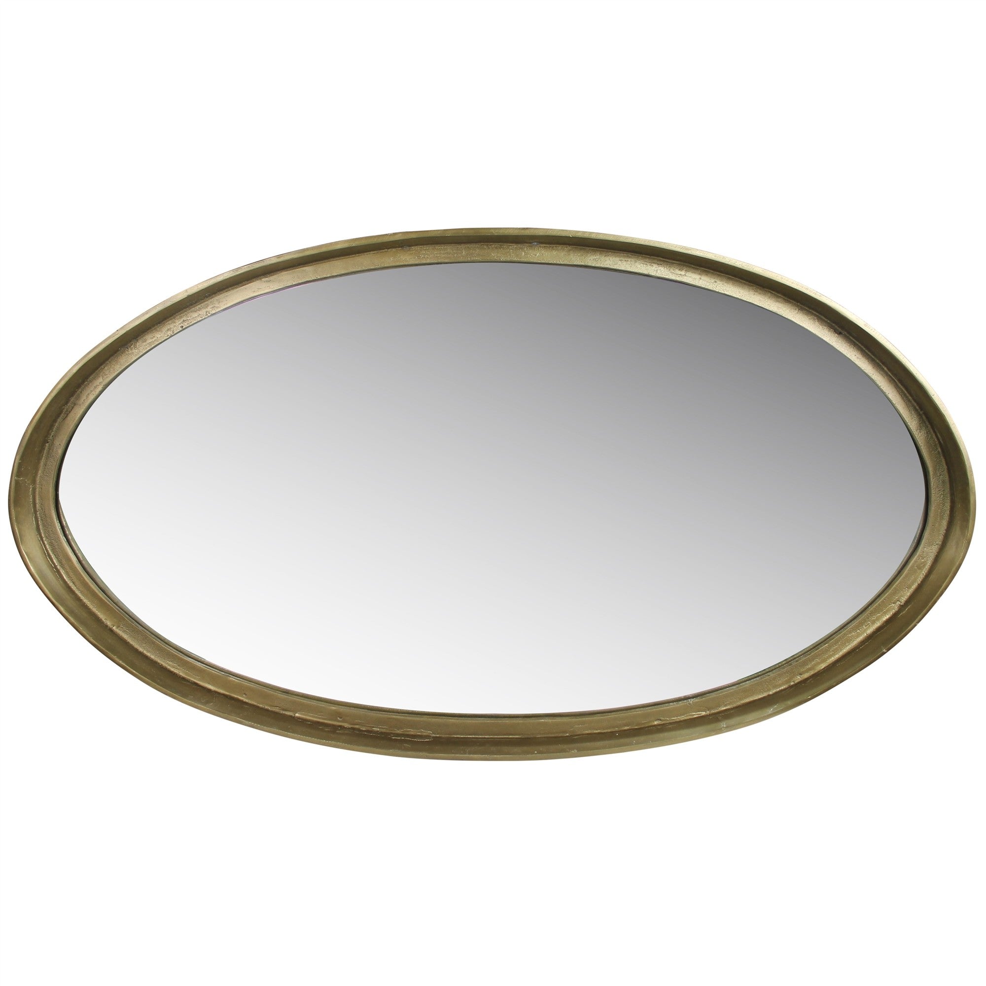 Gold Framed Oval Mirror