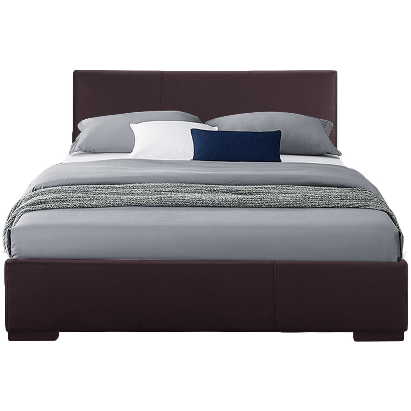 Brown Platform Full Bed