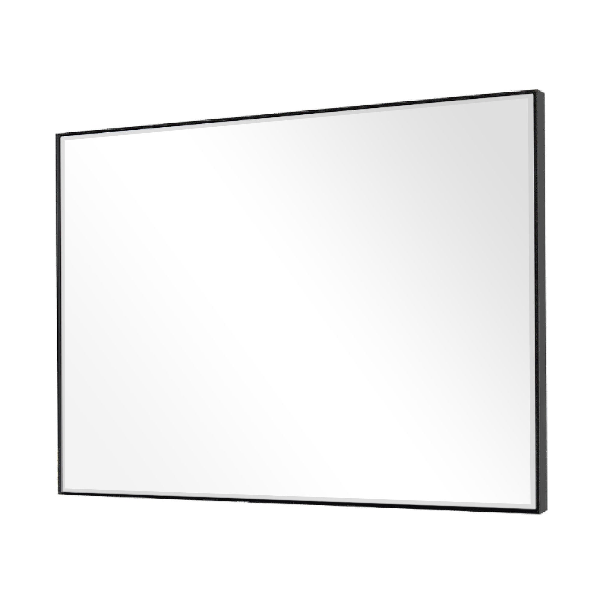 Black Beveled Wall Mirror