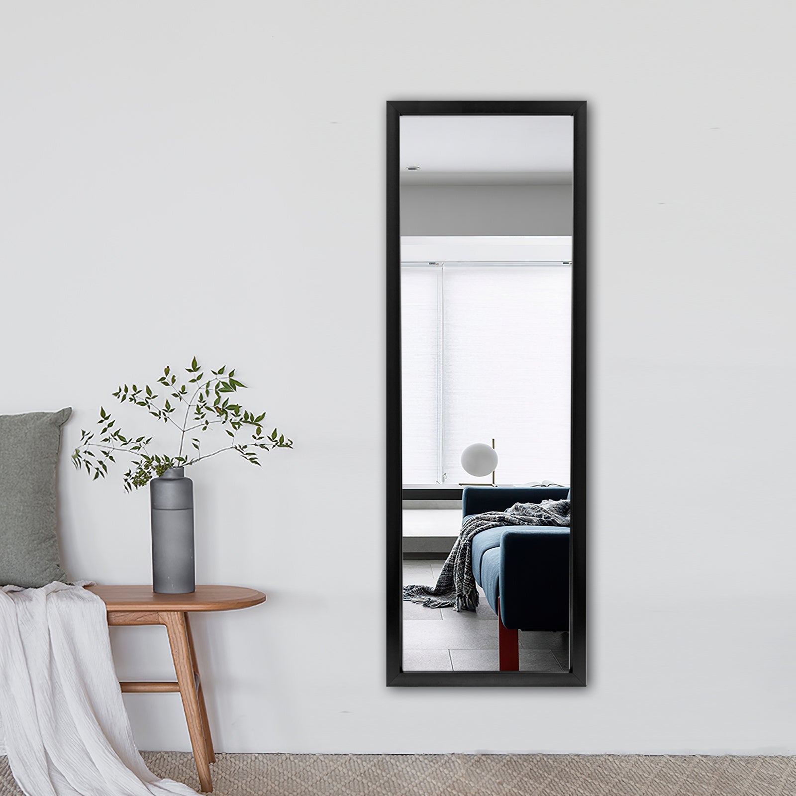 Thick Border Black Wall Mirror