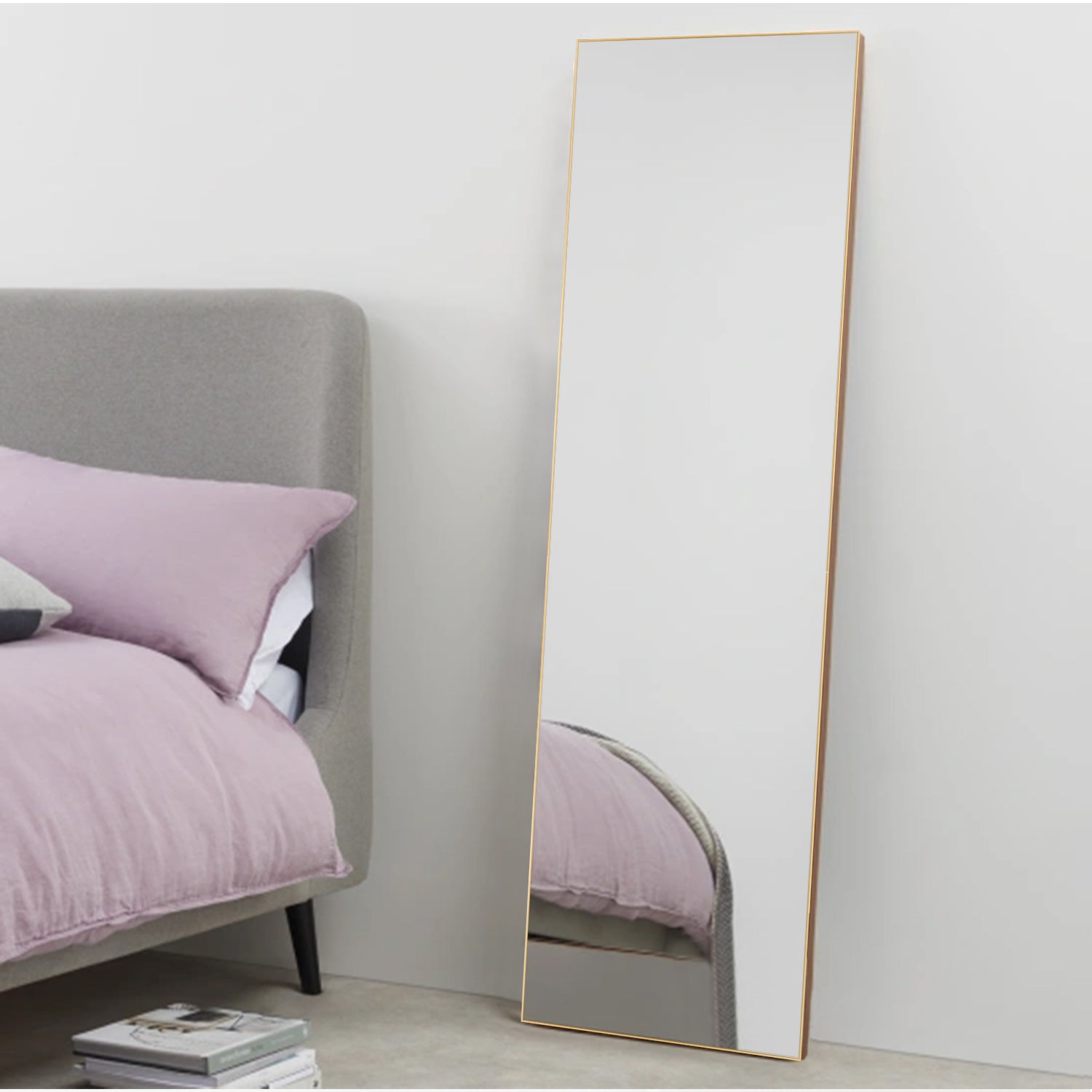 Gold Aluminum Frame Mirror