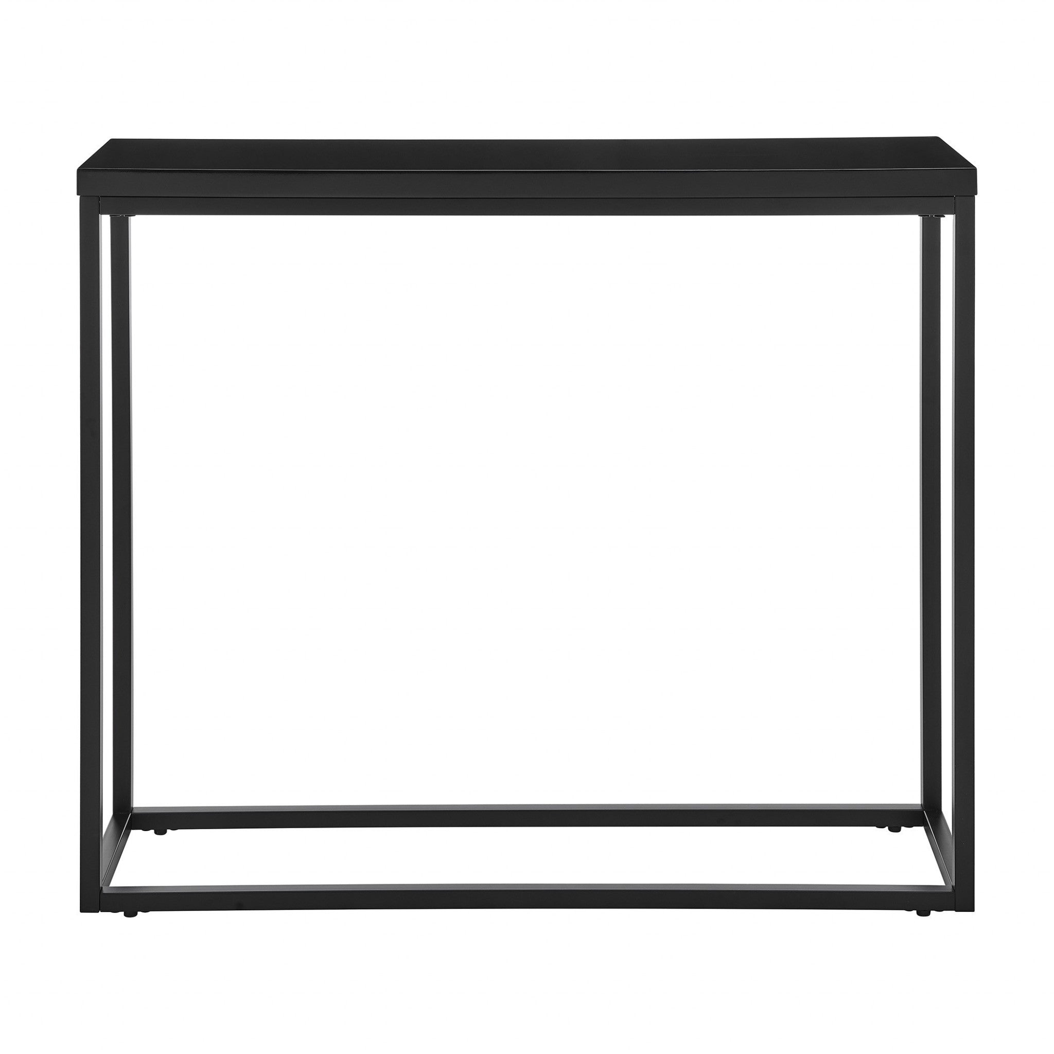 Modern Black Gloss on Black Console Table