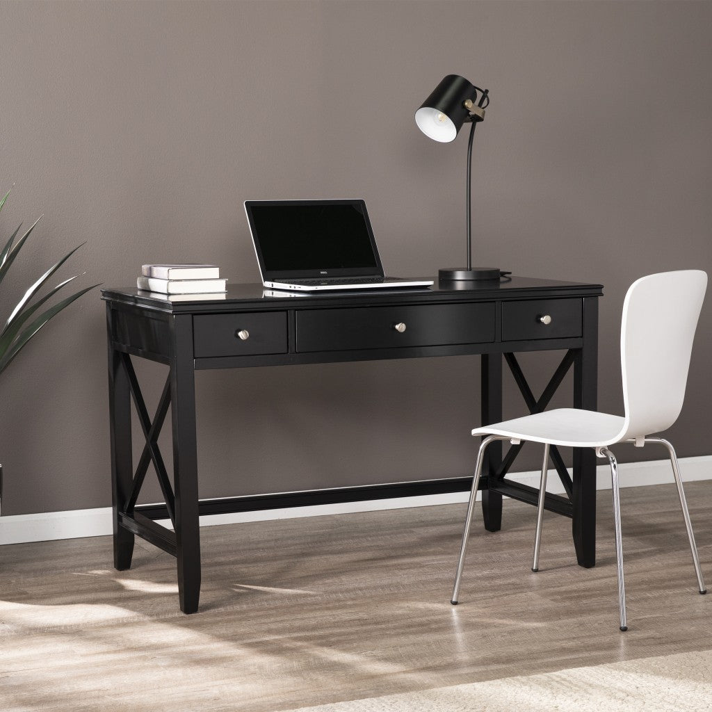 Farmhouse Black Writing Desk