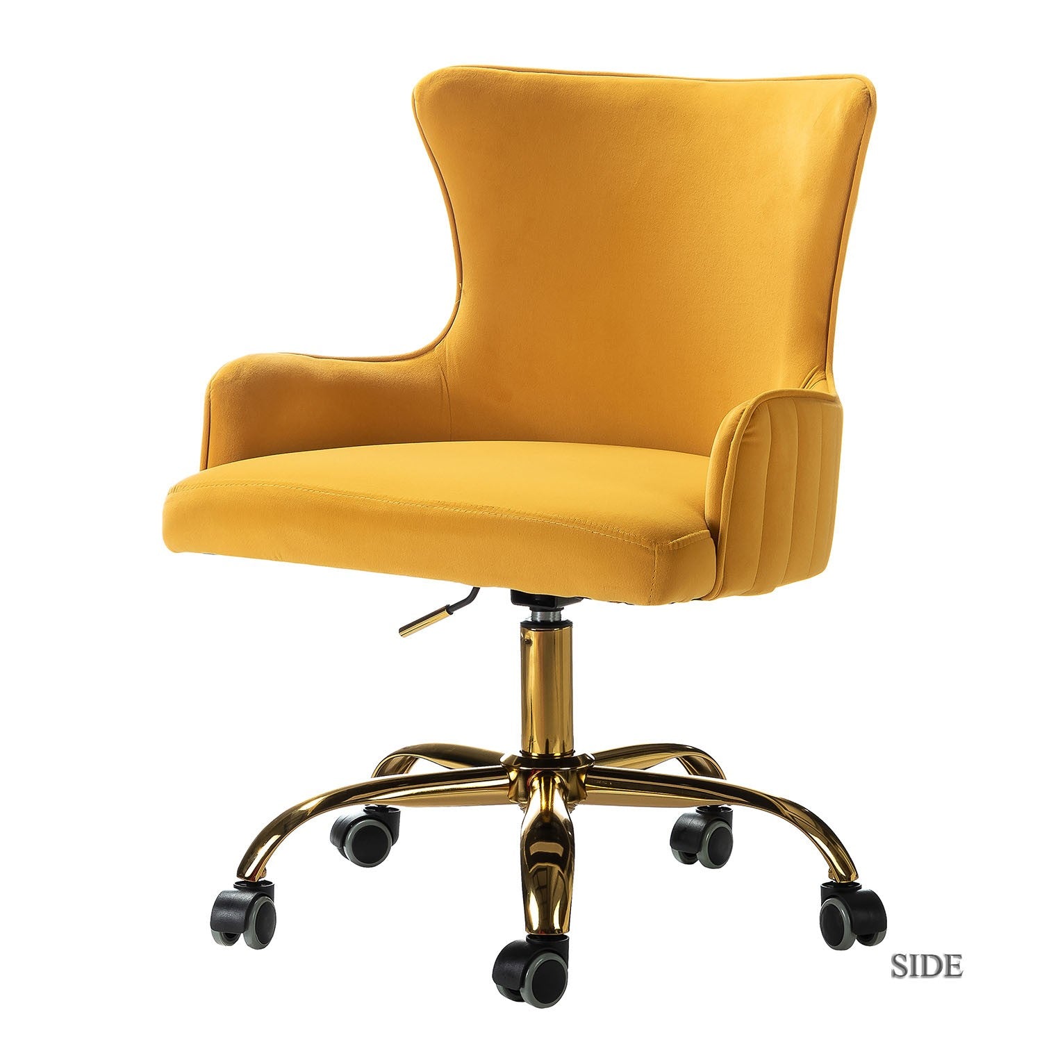 Back Channel Yellow and Gold Rolling Office Chair