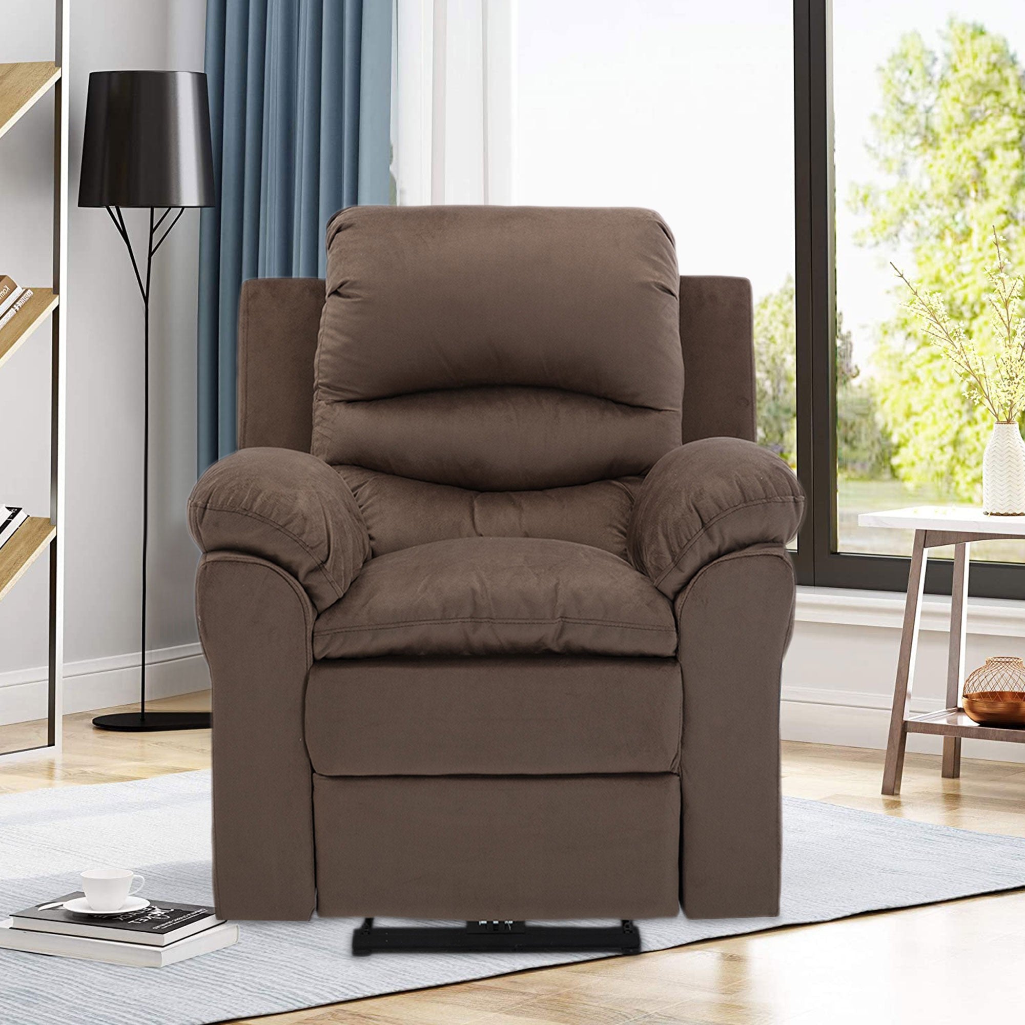 Premium Brown Recliner Chair with USB Port and Massage