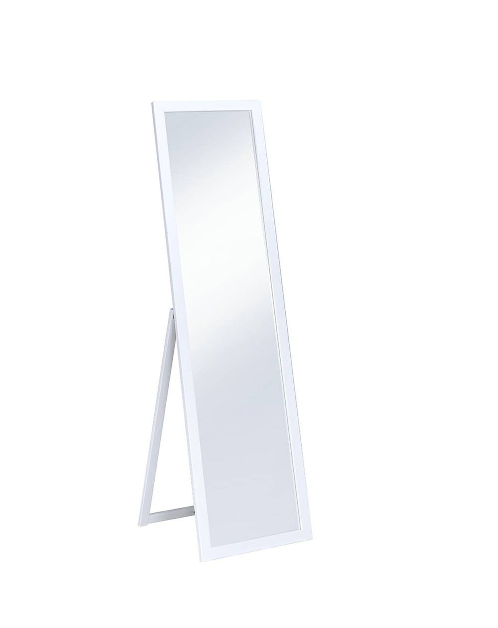 Crisp White Full Length Standing Mirror